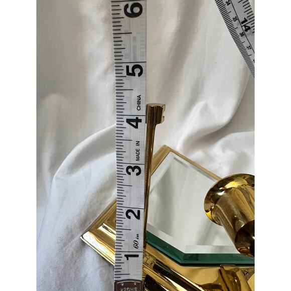 PartyLite brass mirrored beveled glass Infinity wall sconce candle holders set 2 - Picture 15 of 15